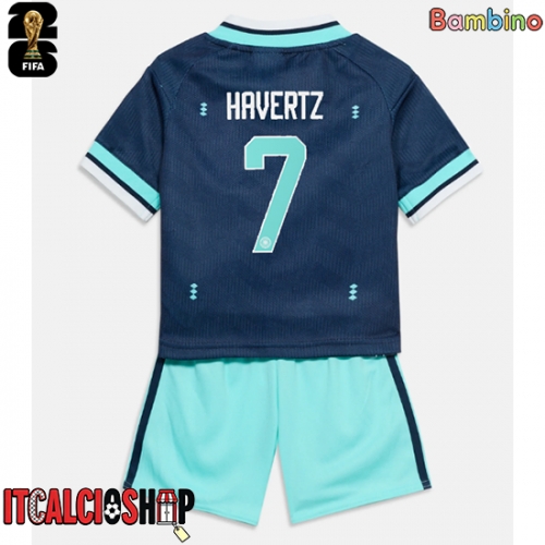 Germania Kai Havertz #7 Seconda Maglia Bambino Mondiali 2026 Manica Corta (+ Pantaloni corti)